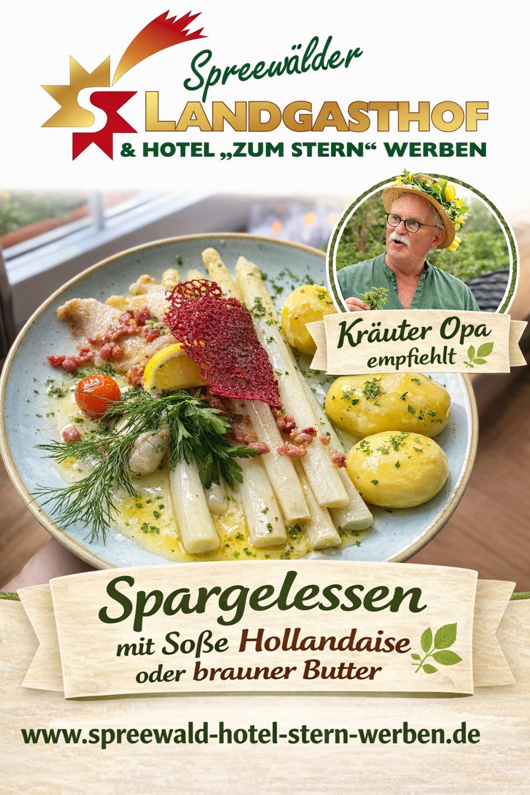 Einladung zur Spargelzeit im Stern